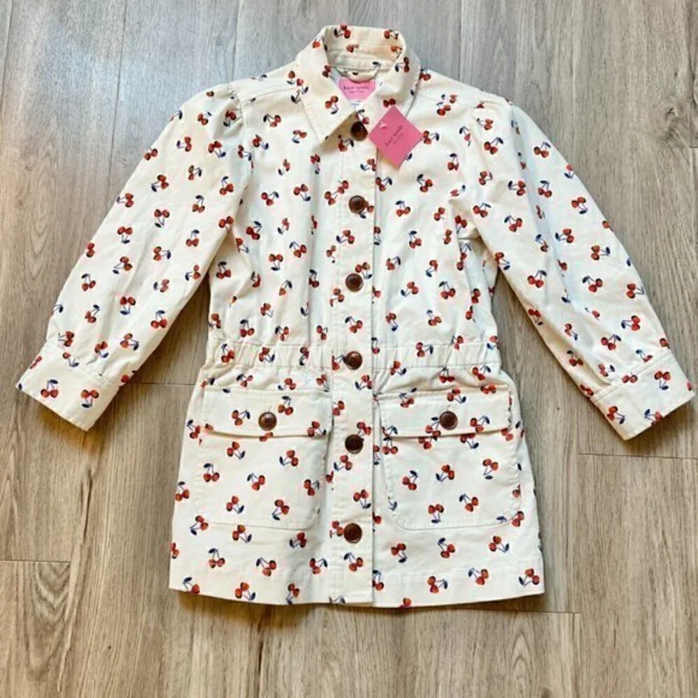 Kate Spade Cherry Toss Jacket Size XXS NWT